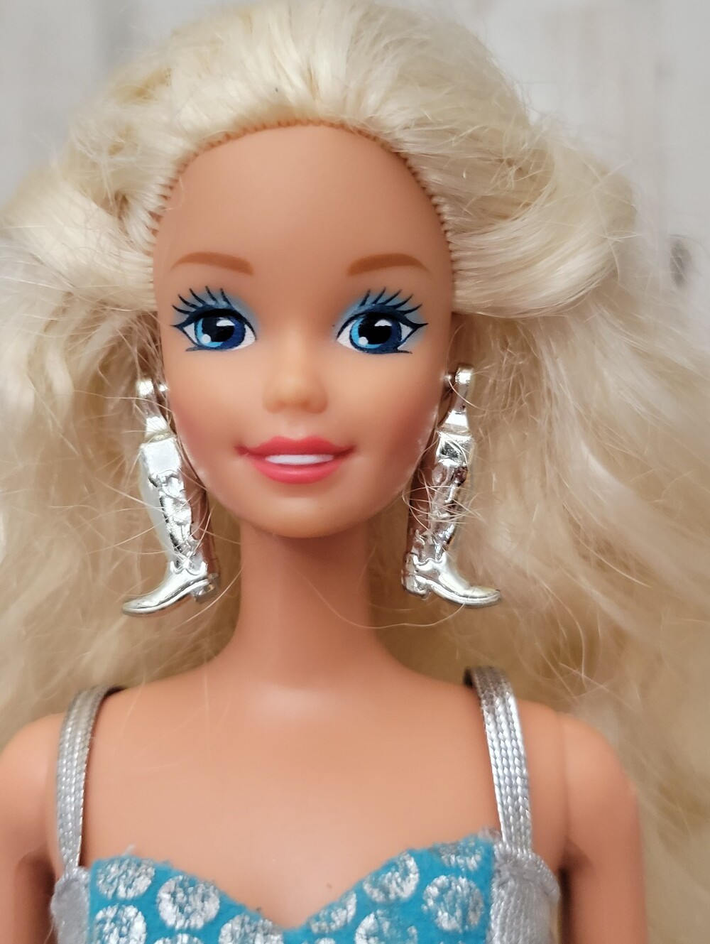 Vintage Barbie with Blonde Crimped Hair